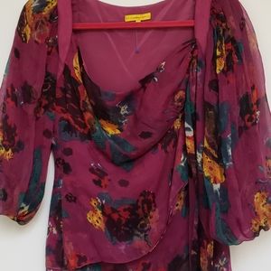 Catherine Malandrino silk chiffon top